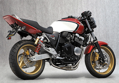 CB400 SF ヤマモトレーシング マフラー (センター2本だし)-
